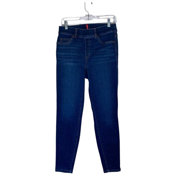 SPANX Ankle Skinny Jeans Blue Wash Size Medium 20342R Shaping - Picture 2 of 8